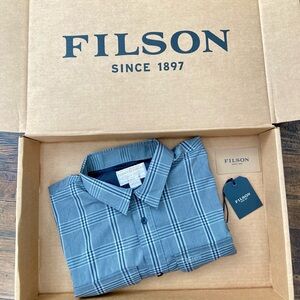 Filson - Grey Plaid Twin Lakes Short Sleeve Sport Shirt